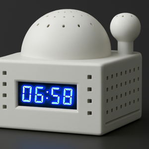 Cute Athan Clock White